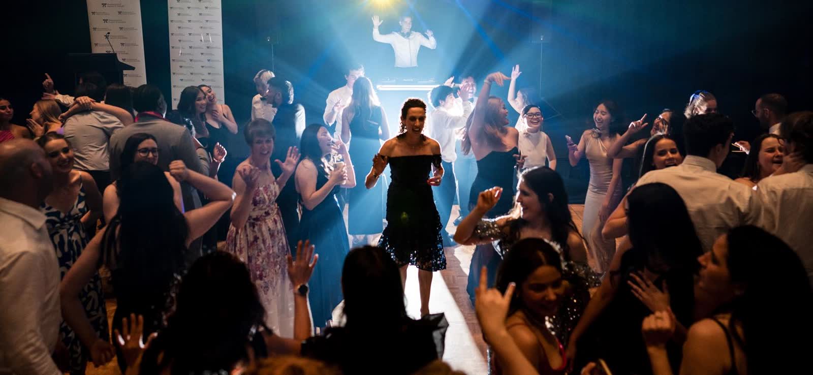 DJ playing to a dancing crowd in Perth